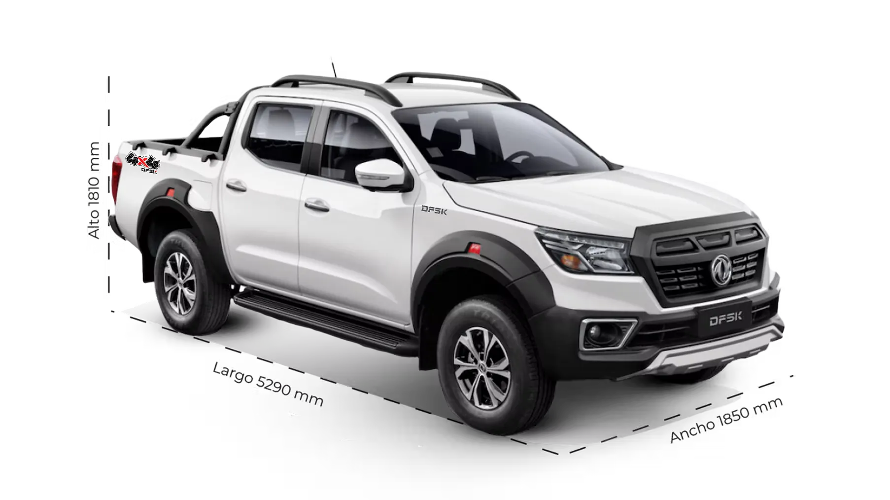 DFSK D1 4x4 Pick Up — diagrama de dimensiones
