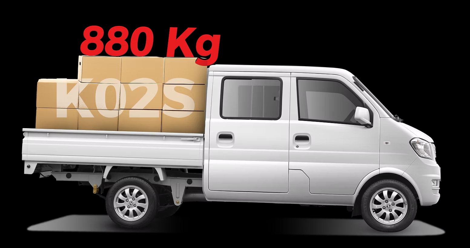 DFSK K02S Pick Up — área de carga