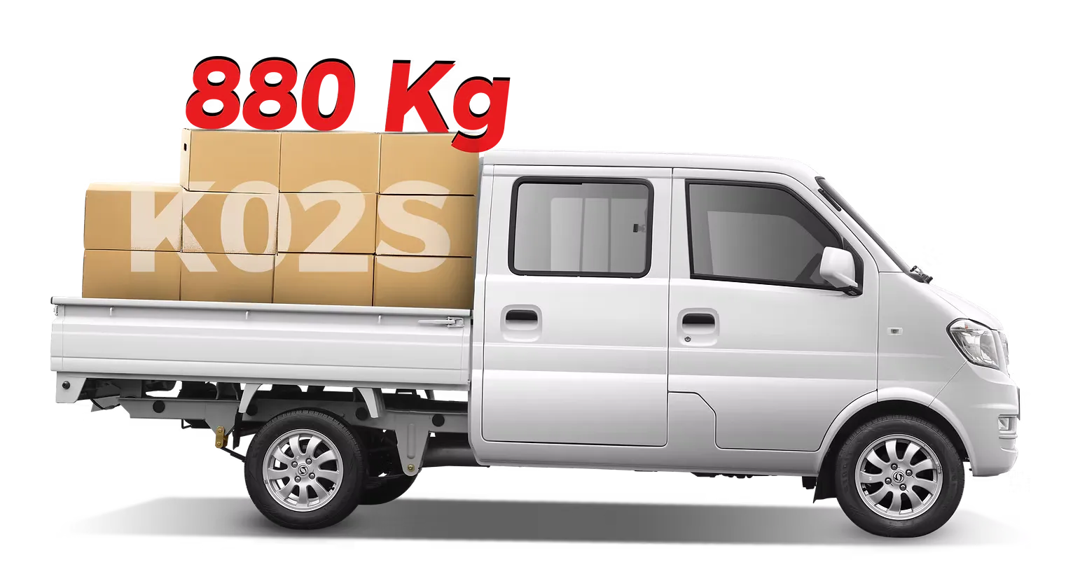 DFSK K02S Pick Up — área de carga