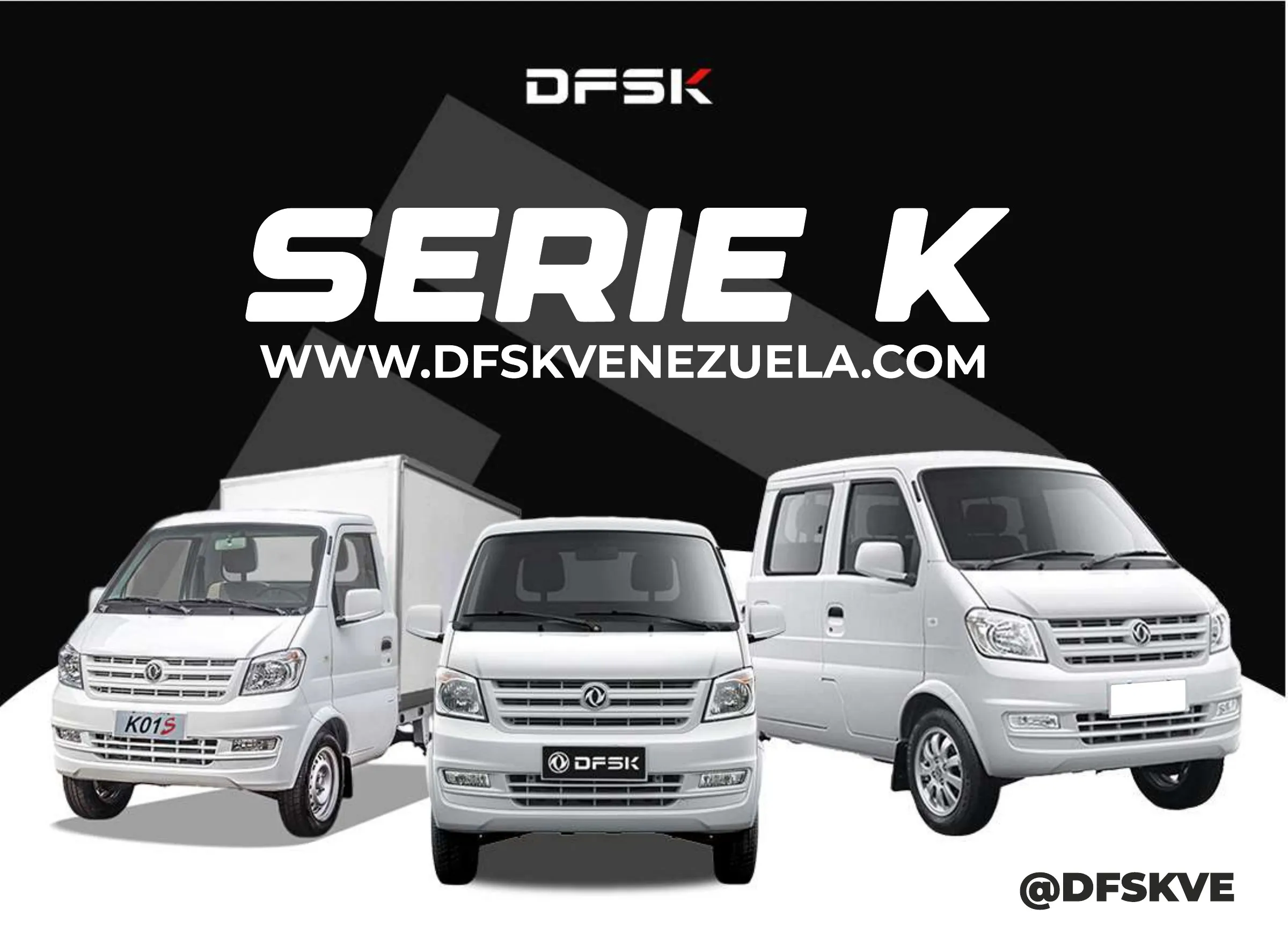 Serie K de DFSK: K01S Box, K01S y K02S.
